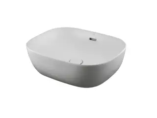 NOKEN SLENDER Раковина 49х40 см для установки на столешницу с переливом, с ДК, белый матовый