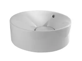 NOKEN TONO Раковина накладная 40 см, с переливом и керамическим ДК, белый