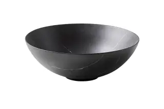 NOKEN SLENDER Раковина на столешницу Ø40 см, БЕЗ перелива, с ДК, marquina stone