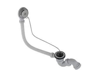 NOKEN ACORE L-50 Слив-перелив для ванны, с цепочкой, хром