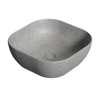 NOKEN SLENDER Раковина на столешницу 41x41 см, БЕЗ перелива, с ДК, acero concrete