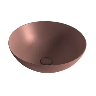 NOKEN SLENDER Раковина на столешницу Ø40 см, БЕЗ перелива, с ДК, cioccolato brown