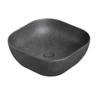 NOKEN SLENDER Раковина на столешницу 41x41 см, БЕЗ перелива, с ДК, dark concrete