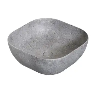 NOKEN SLENDER Раковина на столешницу 41x41 см, БЕЗ перелива, с ДК, deep concrete