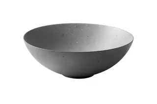 NOKEN SLENDER Раковина на столешницу Ø40 см, БЕЗ перелива, с ДК, acero concrete