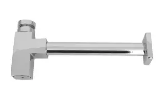 NOKEN ACRO Сифон квадратный в виде бутылки для раковины, хром