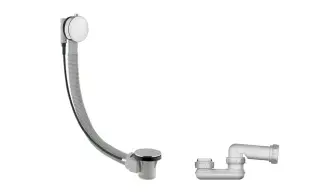 NOKEN NEXT Универсальный слив перелив для ванны, хром