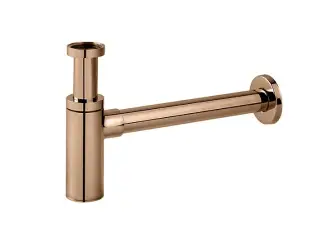 NOKEN ROUND Сифон в виде бутылки для раковины, браш. медь