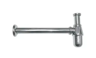 NOKEN Сифон в виде бутылки для раковины, классический, хром