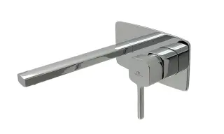 NOKEN CONCEPT Наружная часть встроенного смесителя для раковины, без ДК, 5 л/мин, хром