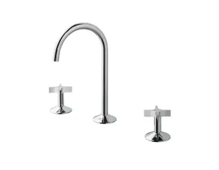 NOKEN LIGNAGE CROSS Смеситель для раковины на 3 отверстия, без ДК, 5 л/мин, xром