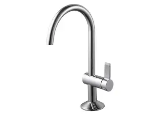 NOKEN LIGNAGE LUXE Смеситель однорычажный для раковины, ребристая ручка, без ДК, 5 л/мин, хром