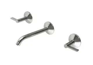 NOKEN LIGNAGE Смеситель для раковины из стены на 3 отв., без ДК, 5 л/мин, хром