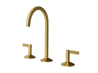 NOKEN LIGNAGE Смеситель для раковины на 3 отверстия, без ДК, 5 л/мин, браш. золото