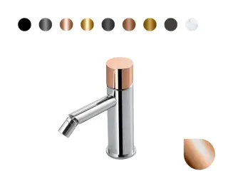 NOKEN ROUND CUSTOM Смеситель для биде H152 мм, 3/8”, 5 л/мин, без ДК, браш. медь/colors.