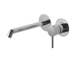 NOKEN ROUND Внешняя часть смесителя для раковины из стены, вылет 200 мм, хром