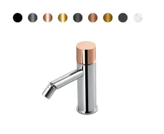 NOKEN ROUND CUSTOM Смеситель для биде H152 мм, 3/8”, 5 л/мин, без ДК, хром/colors.