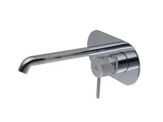 NOKEN ROUND Смеситель для раковины из стены, вынос 200 мм, 5 л/мин, хром