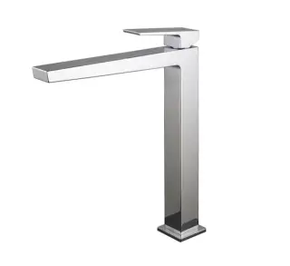 NOKEN SQUARE Однорычажный смеситель для раковины с высоким изливом, без ДК, хром