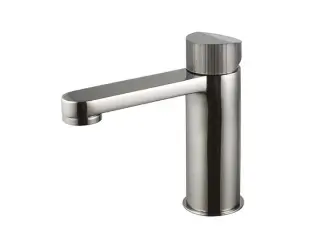 NOKEN TONO Однорычажный смеситель для раковины, ребристая ручка, без ДК, титан