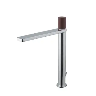 NOKEN FORMA Смеситель высокий для раковины, однорычажный, 3/8”, 4,27 л/мин, с ДК, хром/merlot