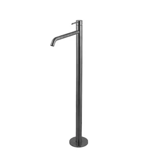 NOKEN ROUND Внешняя часть напольного смесителя для раковины, 5 л/мин, вылет 250 мм, браш. титан