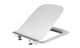 NOKEN З/Ч FORMA Сиденье для унитаза, c амортизированными петлями, белый/хром