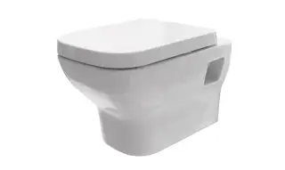 NOKEN URBAN C Унитаз подвесной, открытый крепеж, белый