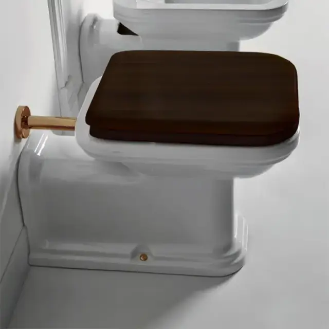 Kerasan Waldorf Унитаз 65х37см., напольный, пристенный, &quot;Prolungato&quot;, цвет: белый