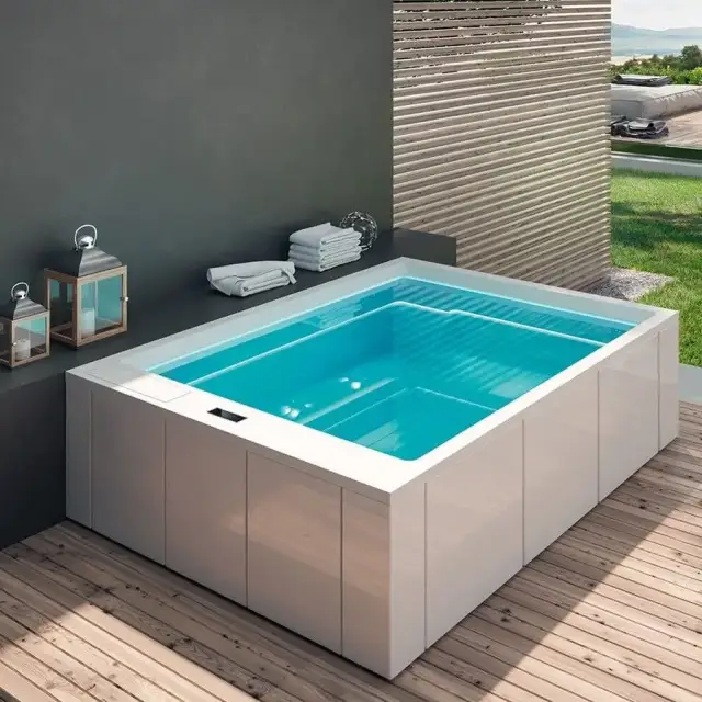 Gruppo Treesse MUSE PLUS бассейн 280х235х98h cм, хромотерапия, внешняя панель, цв.белый