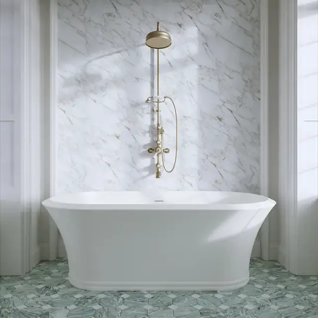 Devon&Devon Kalos Ванна отдельностоящая из материала WHITE-TEC 170х60х88,1 см, цвет белый