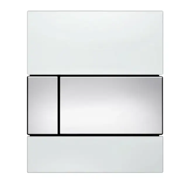 TECE TECEsquare Urinal Панель смыва для писсуара, стекло белое, цвет: хром глянцевый