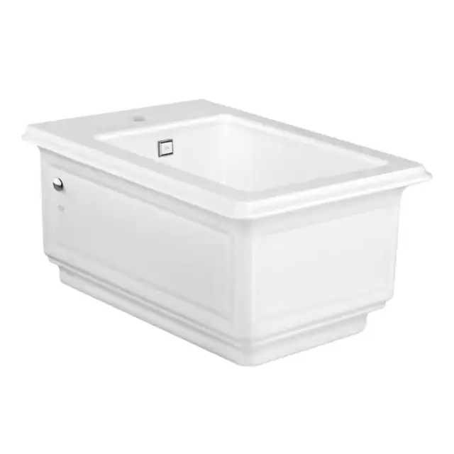 Gessi Eleganza Биде подвесное 56х39см., с 1 отверстием под смеситель, с сифоном, цвет: белый