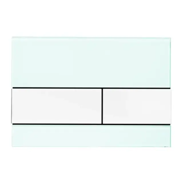TECESquare Панель смыва, cтекло, цвет: зеленое/белые