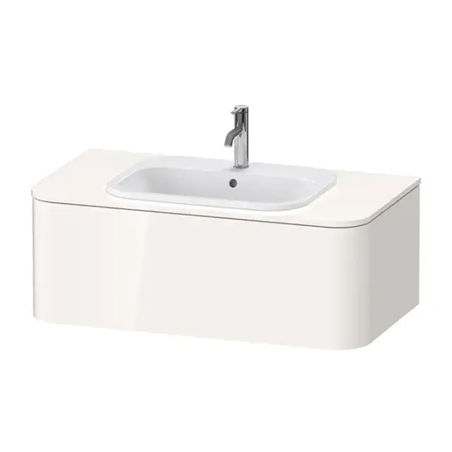 Duravit Happy D.2 Plus Тумба подвесная 100x55x35.4см, с раковиной и 1 ящиком, цвет: белый глянцевый