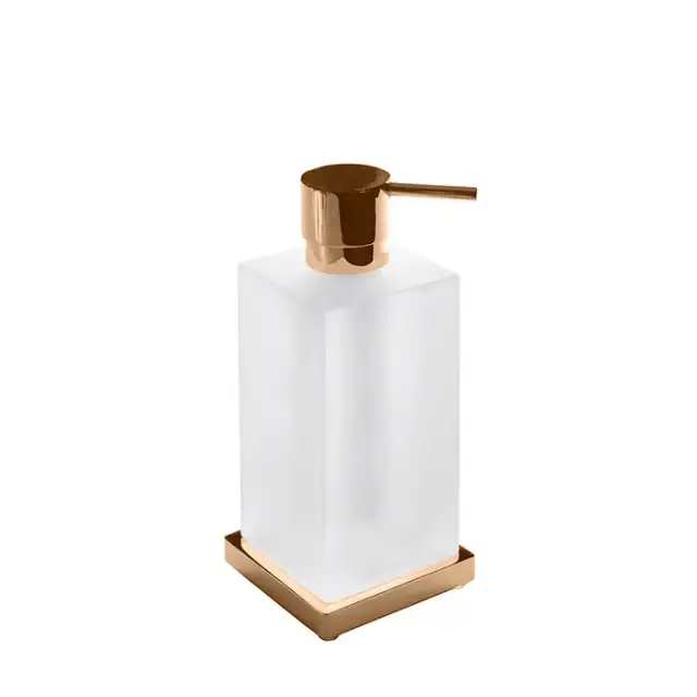 Colombo Look Дозатор для жидкого мыла, настольный, цвет: PVD Vintage матовый/матовое стекло