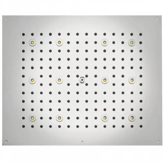 BOSSINI DREAM-RECTANGULAR Верхний душ 570x470 мм, с 12 LED RGB, блок питания/управления, Cromoterapia, цвет: белый матовый