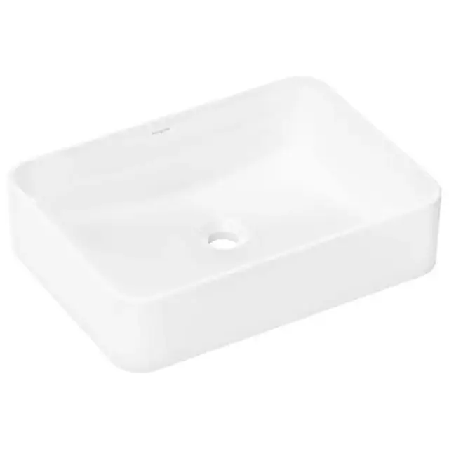 Hansgrohe Xuniva Q Раковина-чаша 55х40см., без отв., накладная, без перелива, цвет: белый