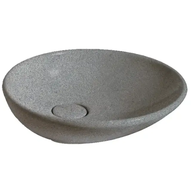 Globo Le Pietre Раковина 50х50 см, без отв., накладная, цвет: серый туф