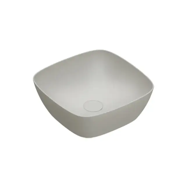 Catalano Alvea Раковина 40x40см накладная, без отв., цвет: Cemento Satinato