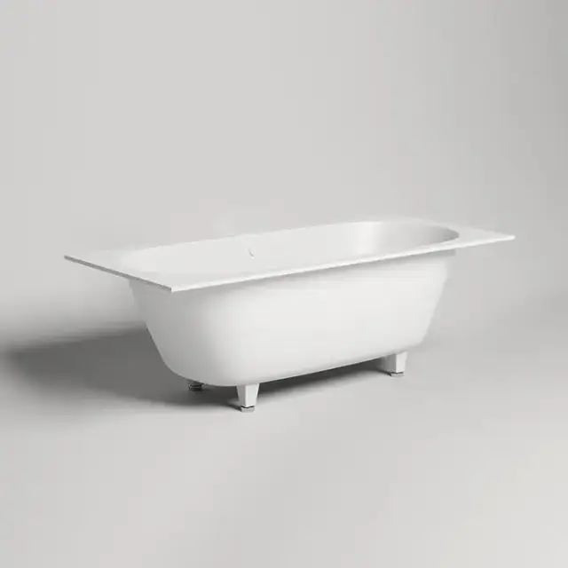 Salini Ornella Axis 170 Встраиваемая ванна 170х75х60см., прямоугольная, материал: S-Stone, цвет: белый матовый