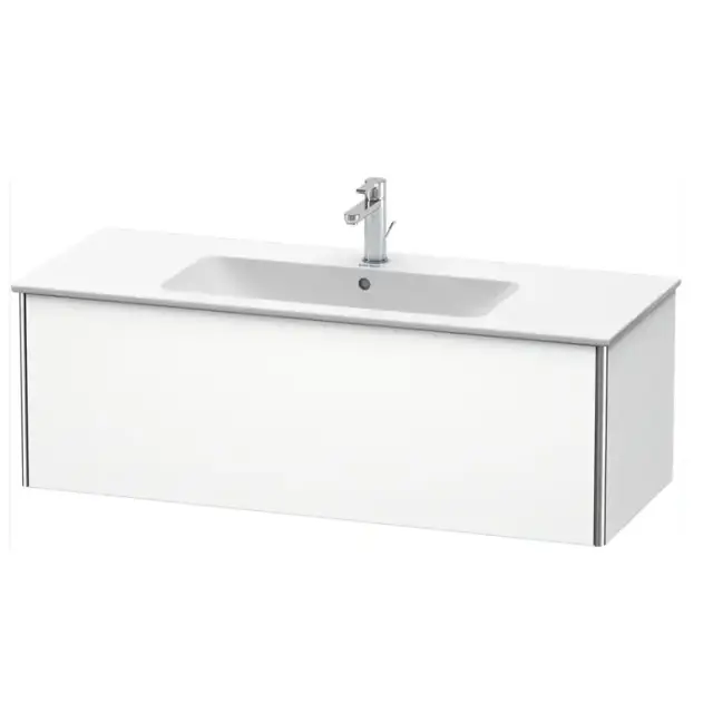Duravit XSquare Тумба подвесная, 121х47.8х40см, с раковиной, с 1 выдв ящик, цвет: белый матовый