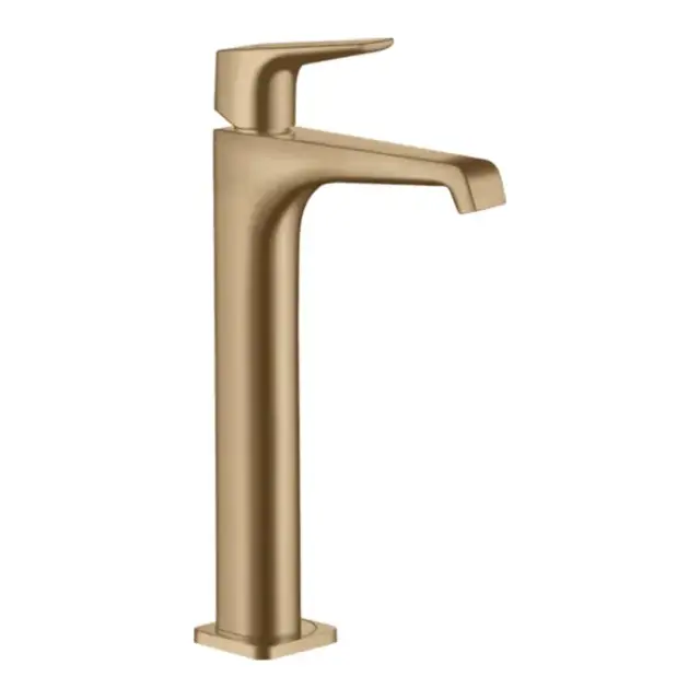 Axor Citterio E Смеситель для раковины 250, на 1 отв., высокий, с донным клапаном, цвет: шлифованная бронза