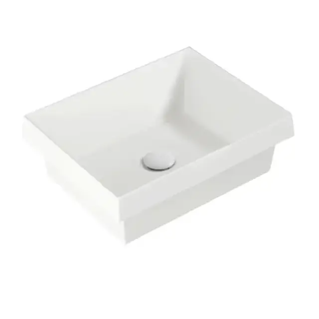 Simas Agile Раковина встраиваемая сверху, 45x36,5xh15см, без отв., без перелива, цвет белый