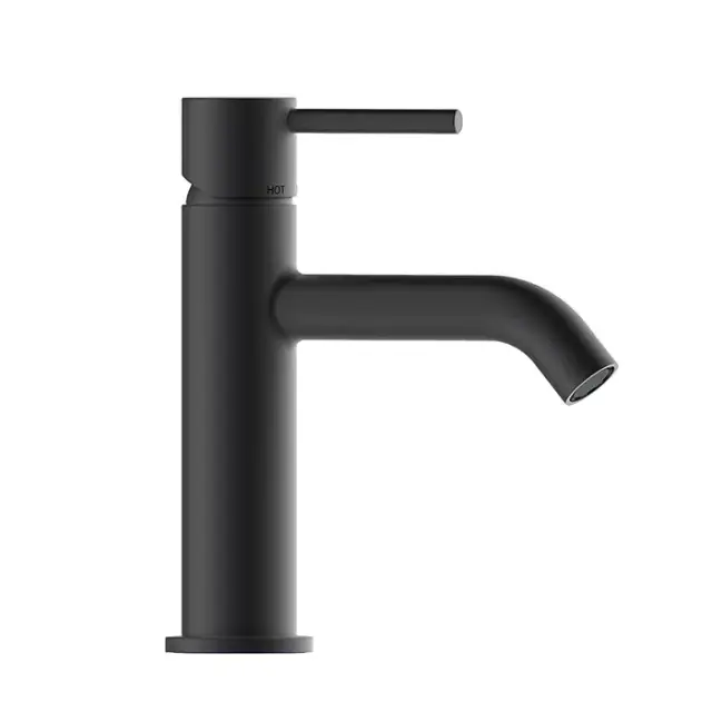 Bossini Teo M Смеситель для раковины, 1 отв., с донным клапаном, цвет: черный матовый