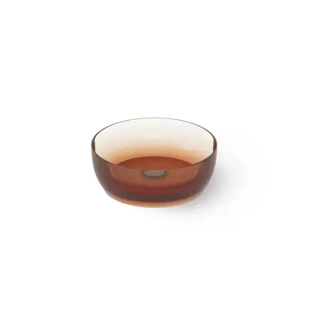 Dea Design Washbasins Раковина 40х40х14см., накладная, без отв., Glasstech, прозрачная смола, цвет: Sunset R1