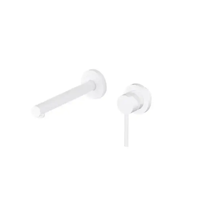 GATTONI CIRCLE ONE Смеситель для раковины встроенный, на 2 отв, с встроенной частью, цвет: белый матовый