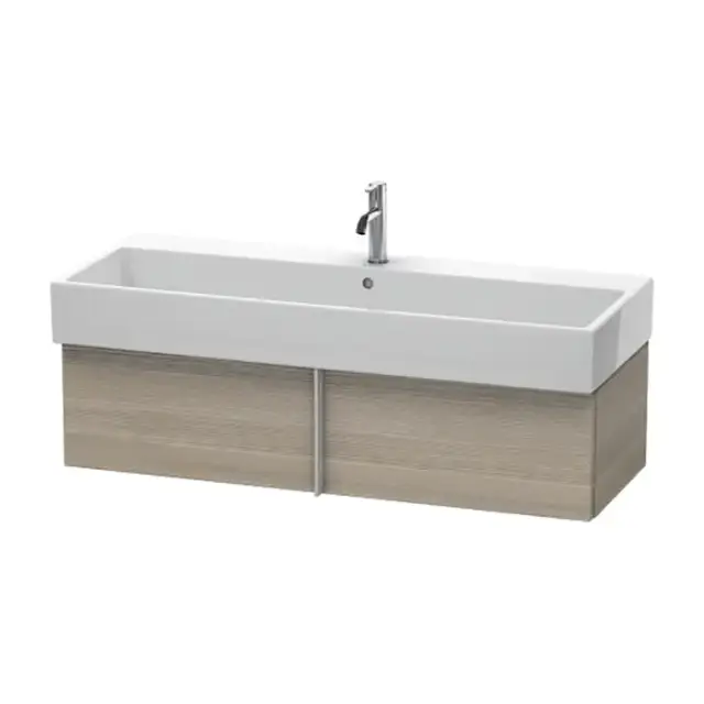 Duravit VA Тумба подвесная, 118.4x43.1х29.8см., с раковиной и 1 выдв. ящиком, цвет: сосна серебристая