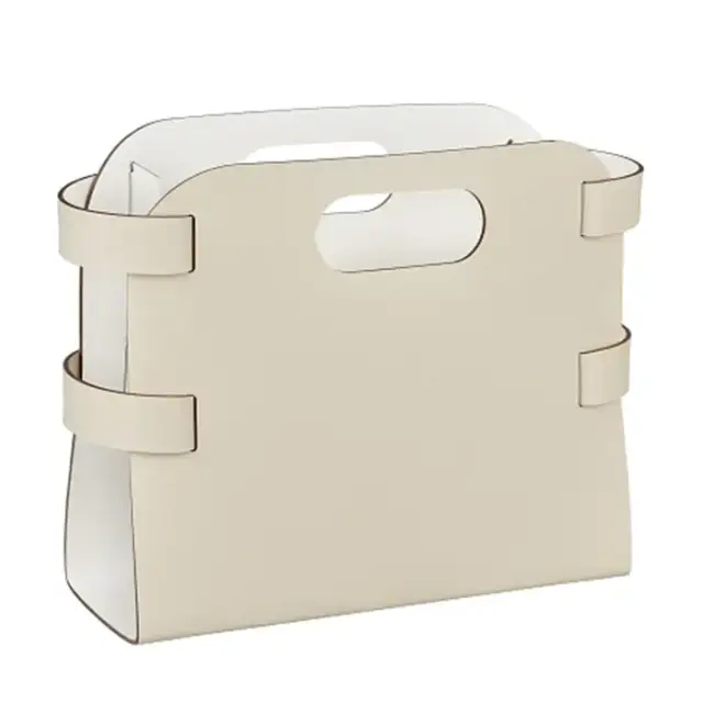 ADJ Журнальница, 16x36xH25 см., цвет: панна котта/белый