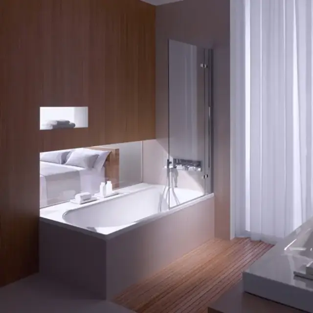 BETTE Ocean Ванна с шумоизоляцией 170х80х45, перелив сзади, с BetteGlasur ® Plusl белая (для удлиненного слива-перелива)